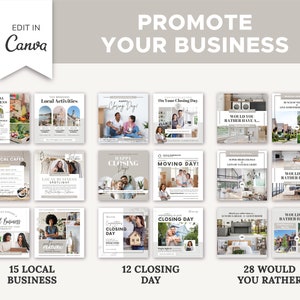 370+ Realtor Instagram Posts Ultimate Bundle | Real Estate Social Media Templates | Real Estate Marketing | Instagram Template | Canva image 5