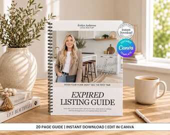 Expired Listing Guide for Real Estate Agent: Home Seller Guide (Canva Template)