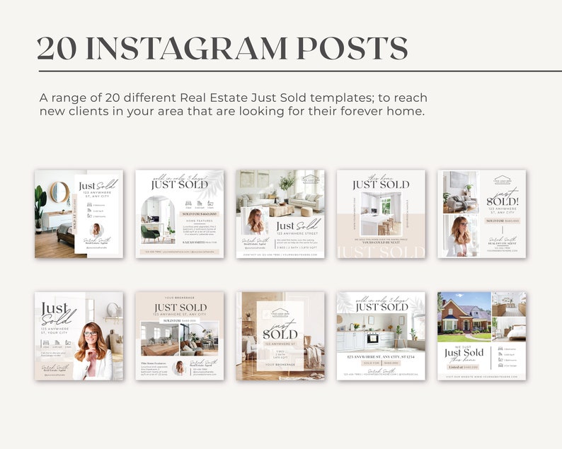20 Just Sold Real Estate Instagram Posts | Real Estate Social Media ...