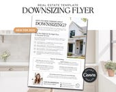 Downsizing Real Estate Marketing Flyer: Home Selling Flyer Canva Template