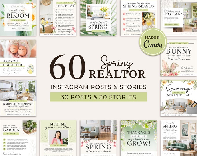 Real Estate Spring Postcard | Spring Into a New Home | Real Estate ...
