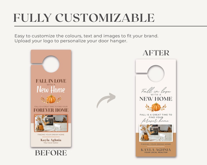 Fall Real Estate Door Hanger Vol 3 Realtor Door Knocking Etsy