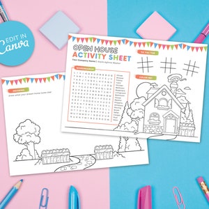 Real Estate Kids Activity Sheet | Real Estate Marketing | Open House ...