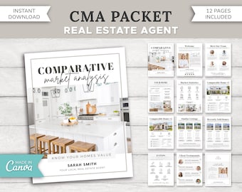 Real Estate CMA Packet | Comparative Market Analysis | Real Estate Marketing | CMA Report | Seller Guide | Realtor CMA Template | Printable