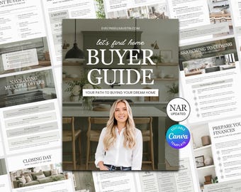 Real Estate Home Buyer Presentation | NAR Settlement | Buyer Guide | Real Estate Marketing | Buyer Consultation | Editable Canva Template
