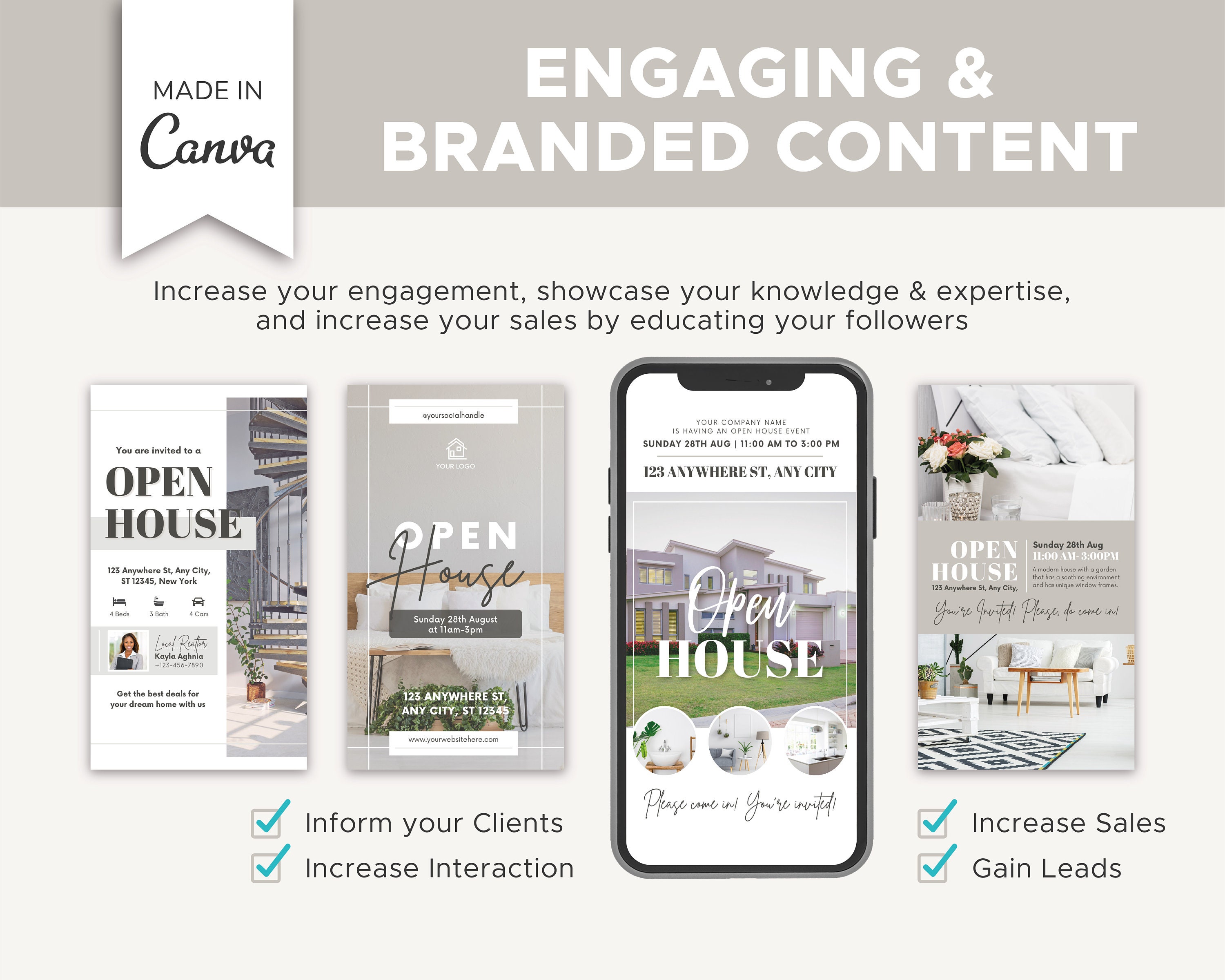 15 Open House Realtor Instagram Stories | Real Estate Social Media ...
