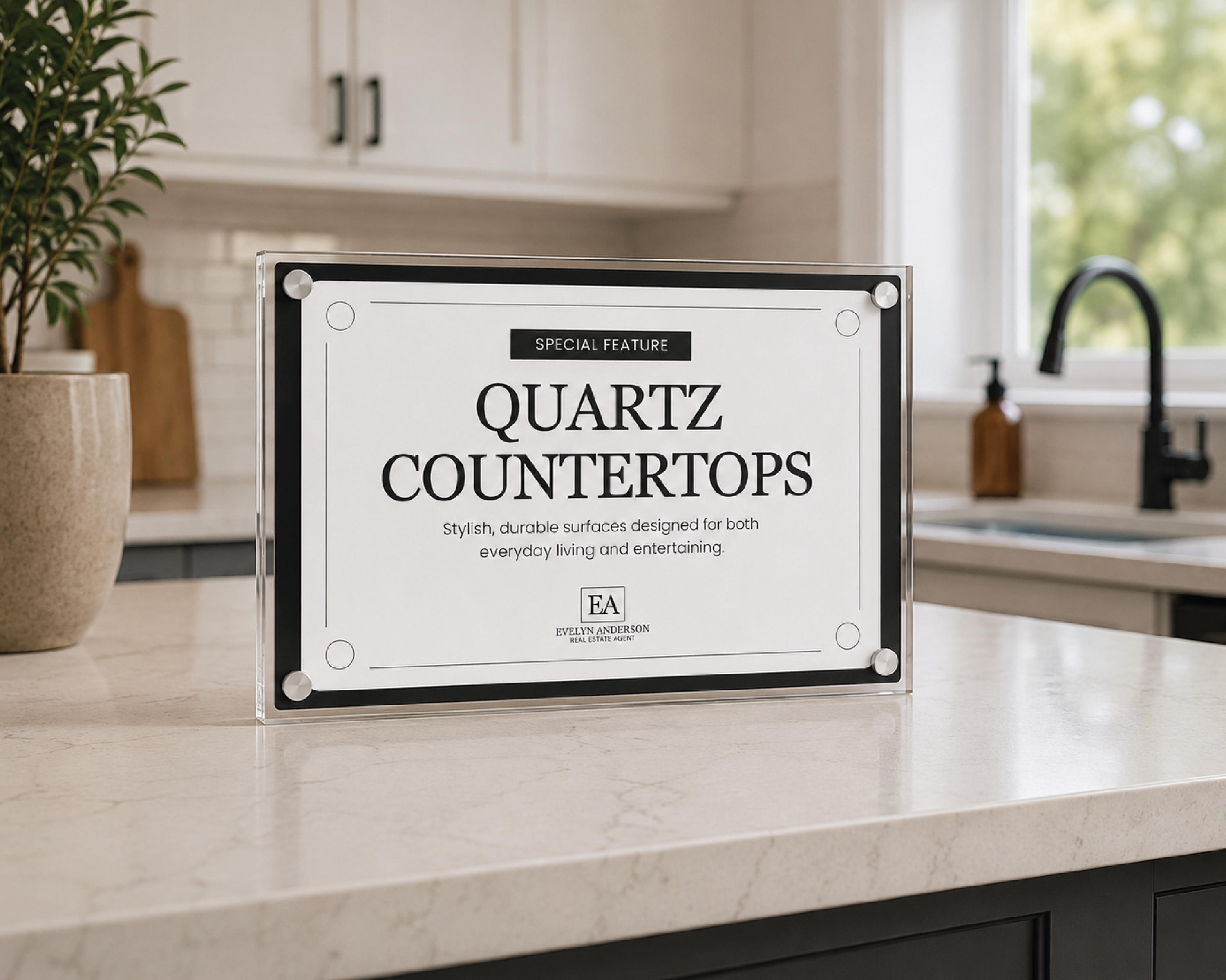 Feature Sign Open House Feature Signs | Real Estate Feature Highlight Cards ...