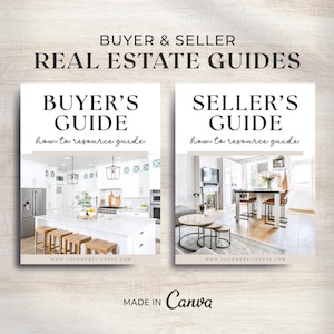 Real Estate Buyer and Seller Guide | Real Estate Marketing | Realtor Buyer Packet & Seller Packet | Home Buyer Guide | Presentation | Canva