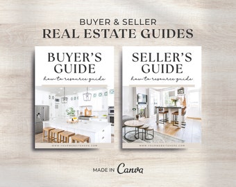 Real Estate Buyer and Seller Guide | Real Estate Marketing | Realtor Buyer Packet & Seller Packet | Home Buyer Guide | Presentation | Canva