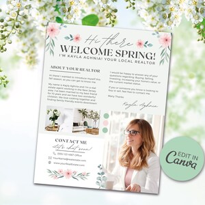 Spring Real Estate Flyer | Realtor Hello Neighbor Letter | Realtor ...