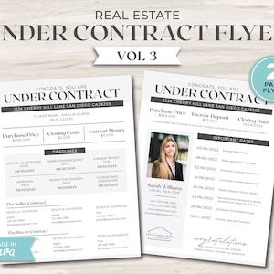 Under Contract Timeline Real Estate | Real Estate Marketing | Realtor Closing Timeline | Contact Information Sheet | Closing Costs | Canva
