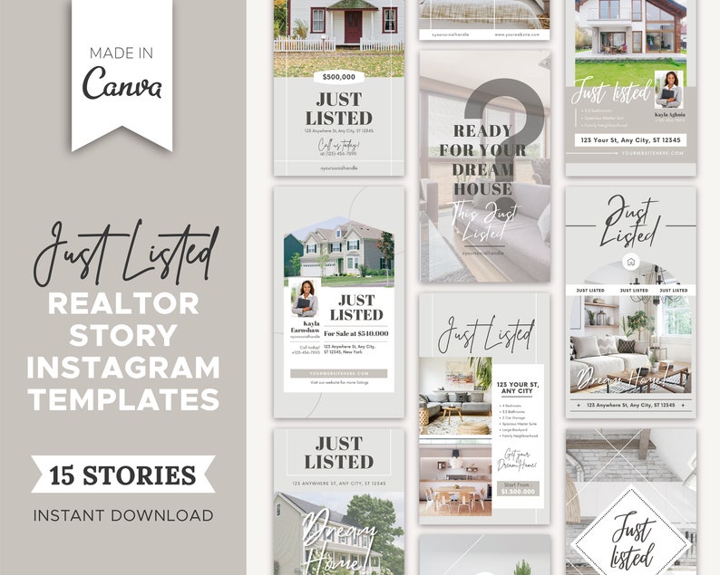 15 Just Listed Realtor Instagram Stories | Real Estate Agent Social ...