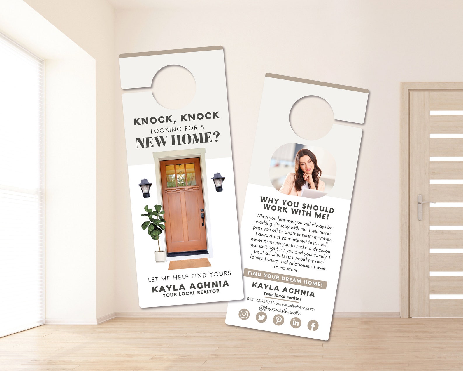 Real Estate Door Hanger Bundle Realtor Door Knocking Real - Etsy