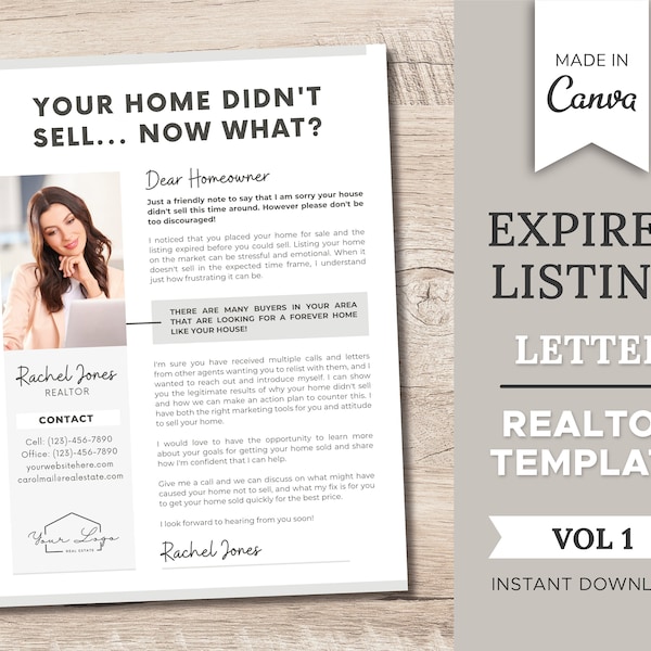 Printable Real Estate Agent Intro Etsy