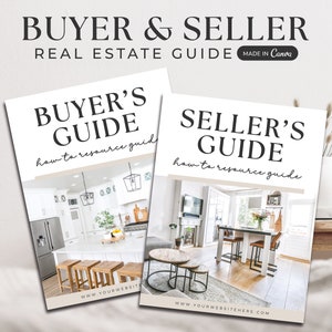 Real Estate Seller Guide and Home Buyer Guide Bundle | Real Estate Marketing | Realtor Packet | Home Seller Guide | Presentation | Canva