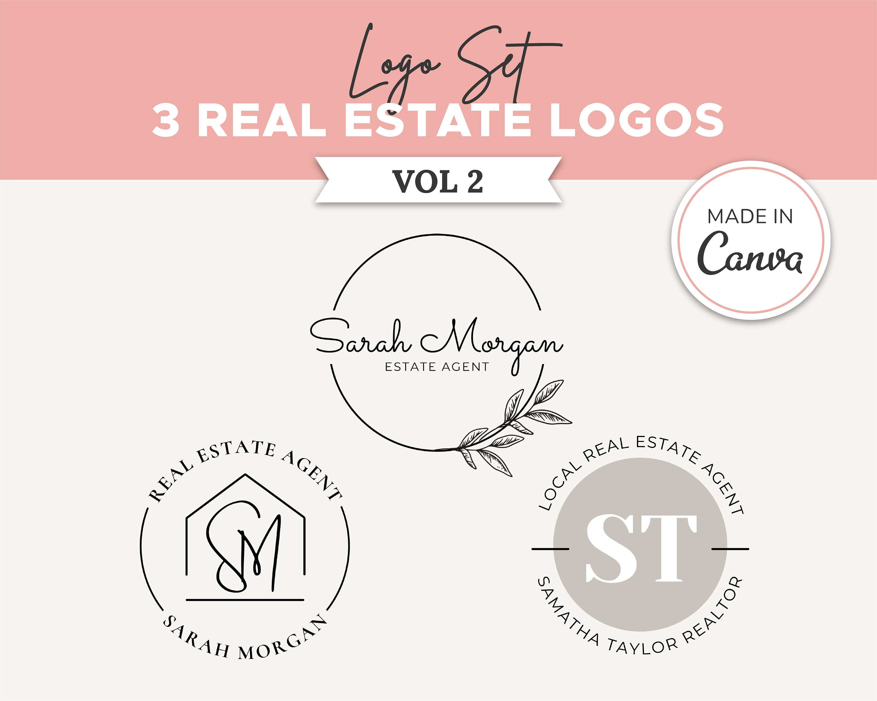 Free and customizable real estate logo templates