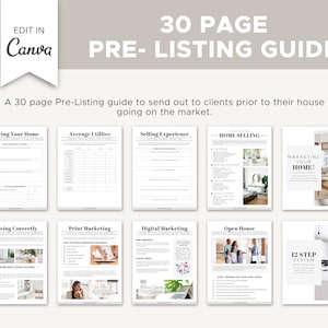 Seller Pre-listing Presentation | Real Estate Template | Seller Guide ...
