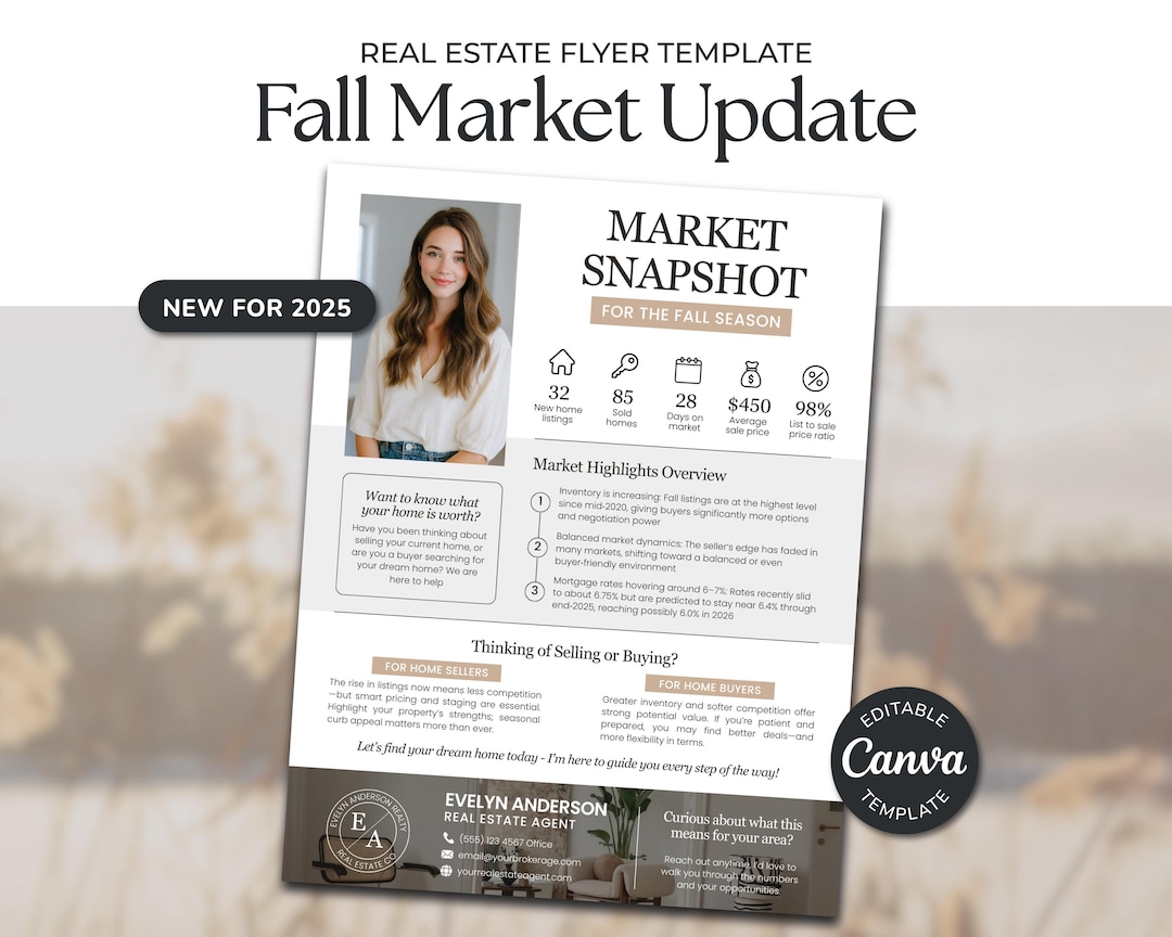 Market Update Fall Real Estate Flyer | Market Update Flyer | Real ...