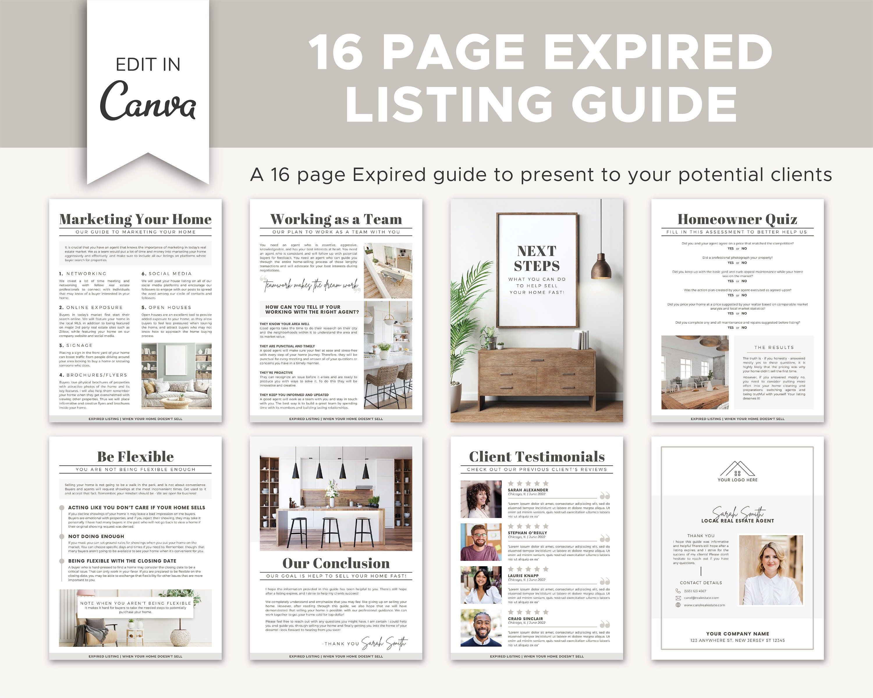 Expired Listing Packet.pdf Real Estate Expired Listing Guide | Home Sellers Guide | Real Estate ...
