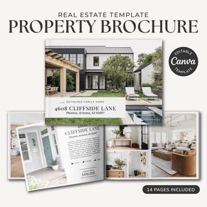 Brochure Immobilière | Marketing immobilier | Brochure sur les propriétés de luxe | Magazine de l'immobilier | Prospectus d'inscription | Brochure de la journée portes ouvertes | Toile