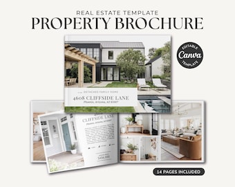 Real Estate Brochure | Real Estate Marketing | Luxury Property Brochure | Property Magazine | Listing Flyer | Open House Brochure | Canva