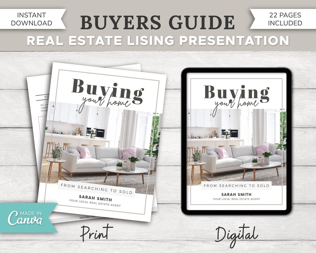 22 Pg Real Estate Buyers Guide Real Estate Marketing Realtor Buyer