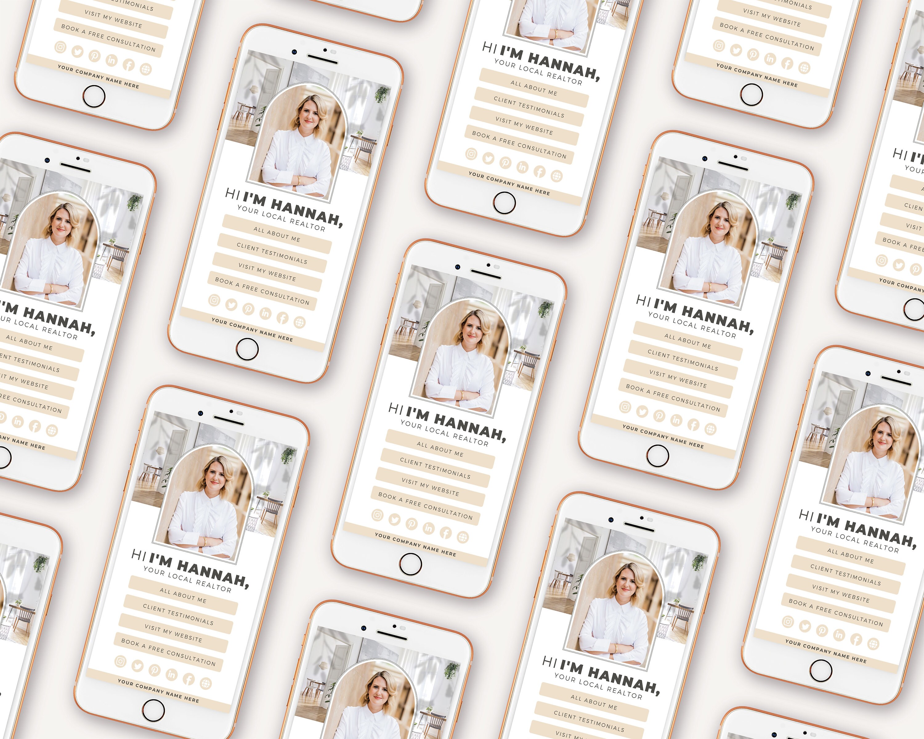 Link in Bio Template | Real Estate Marketing | Instagram Landing Page ...