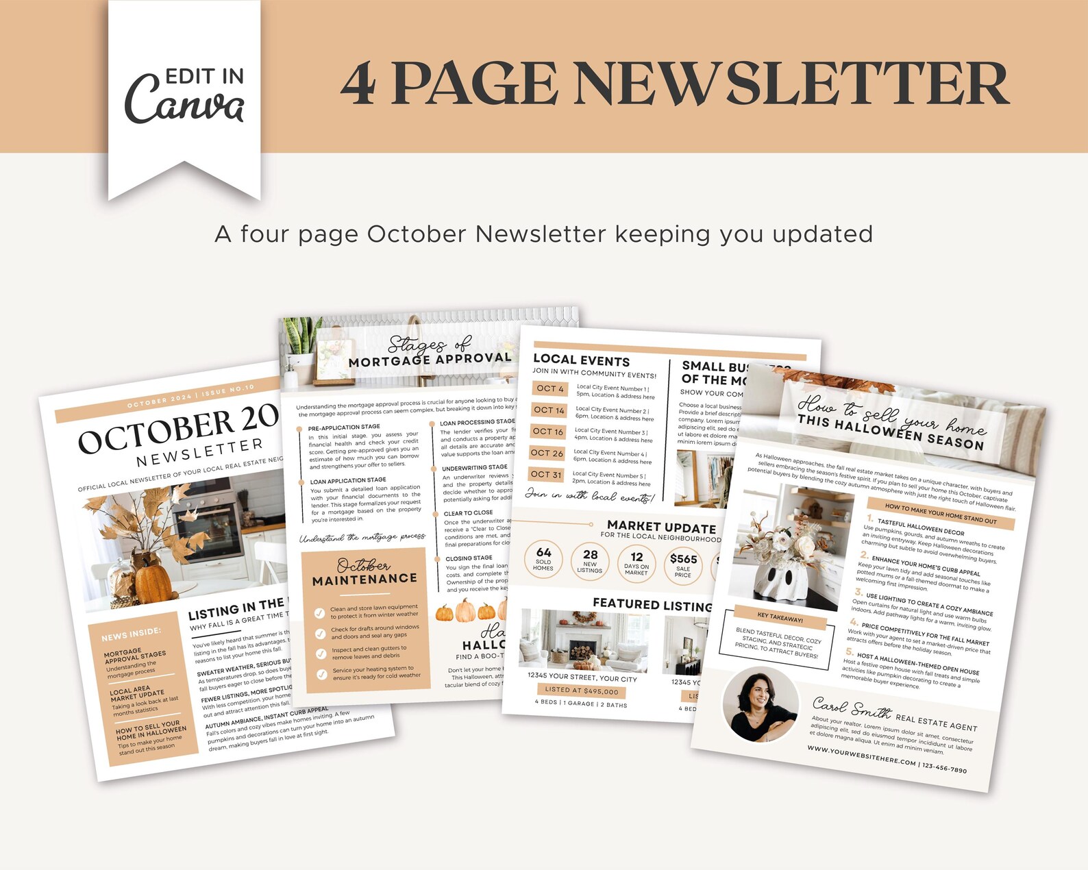 Real Estate October 2024 Newsletter | Real Estate Marketing | Real ...