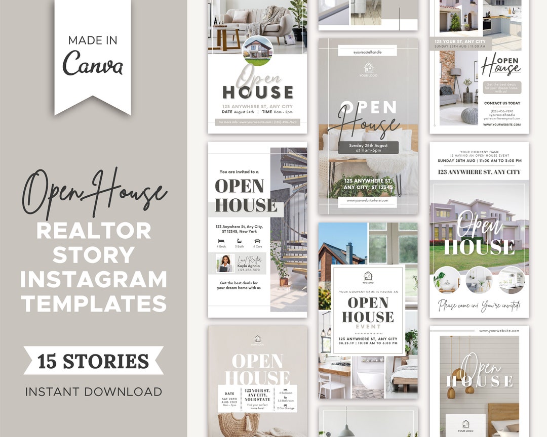 15 Open House Realtor Instagram Stories | Real Estate Social Media ...
