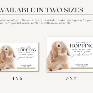 Real Estate Easter Postcard Realtor Spring Postcard Real Estate Marketing Spring Pop By Card Real Estate Farming Canva Template image 4