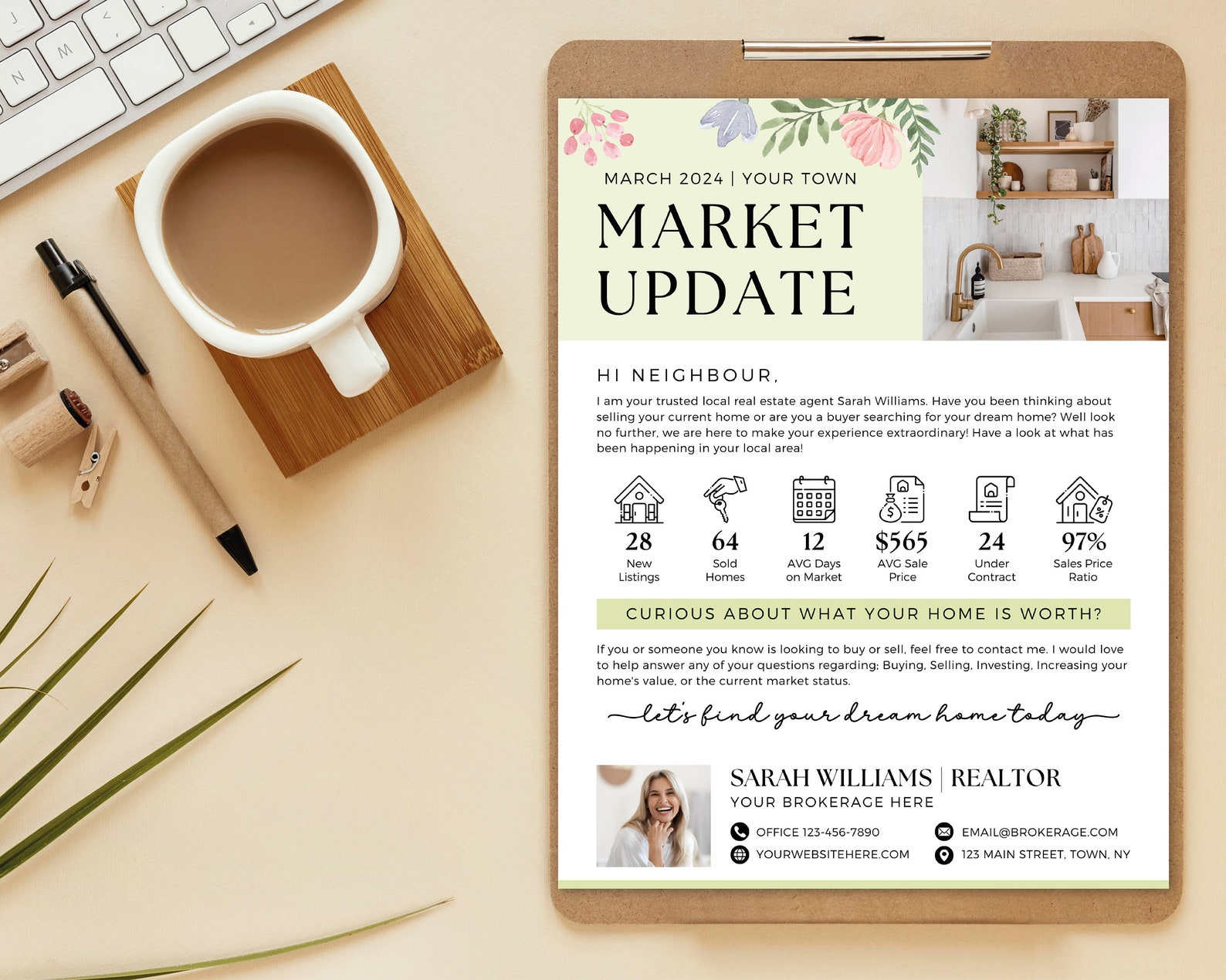 Spring Real Estate Market Update Flyer | Realtor Flyer | Spring Realtor ...