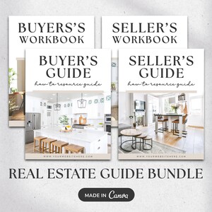 Real Estate Buyer and Seller Guide | Listing Presentation | Home Seller and Home Buyer Guide Template | Buyer & Seller Questionnaire | Canva