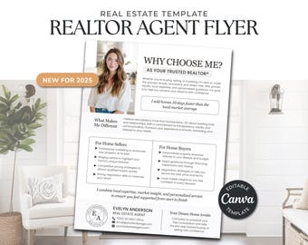 Folleto de presentación para agentes inmobiliarios / Folleto de por qué elegirme / Folleto de qué me hace diferente / Folleto de marketing inmobiliario / Folleto de agricultura / Canva