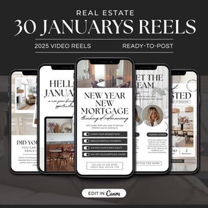 30 January Real Estate Reels | Instagram Reels Video | Faceless Reels | Canva Video Reels | Real Estate Social Media | Real Estate Marketing