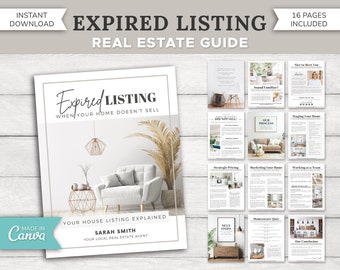 Real Estate Expired Listing Guide | Home Sellers Guide | Real Estate Marketing | Expired Packet | Listing Presentation | Canva