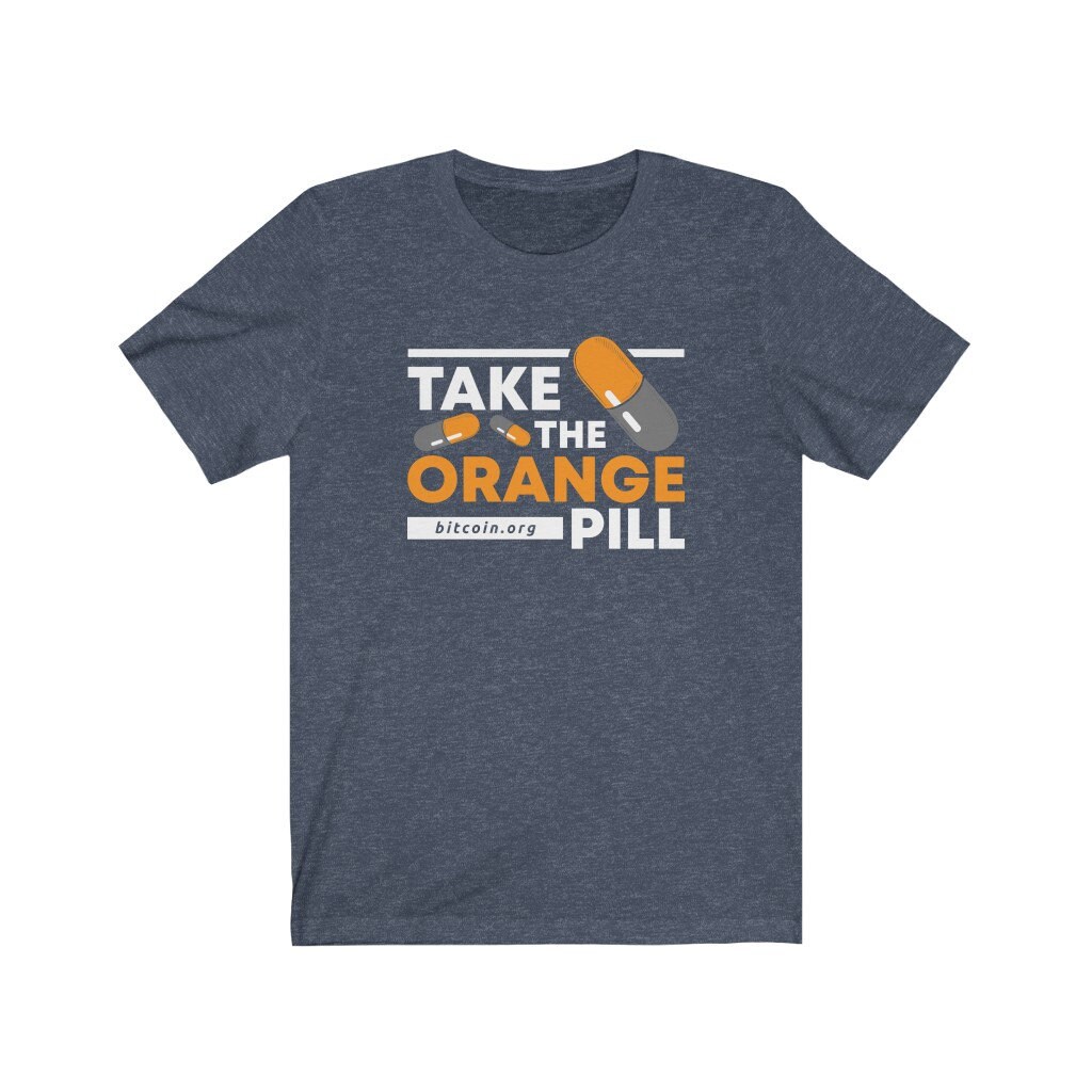 Bitcoin Take the Orange Pill T Shirt - Etsy