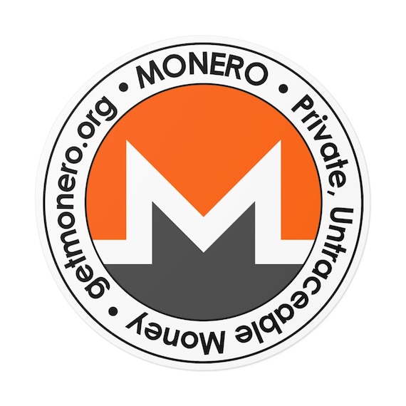 Monero Logo Sticker Waterproof Vinyl | Etsy
