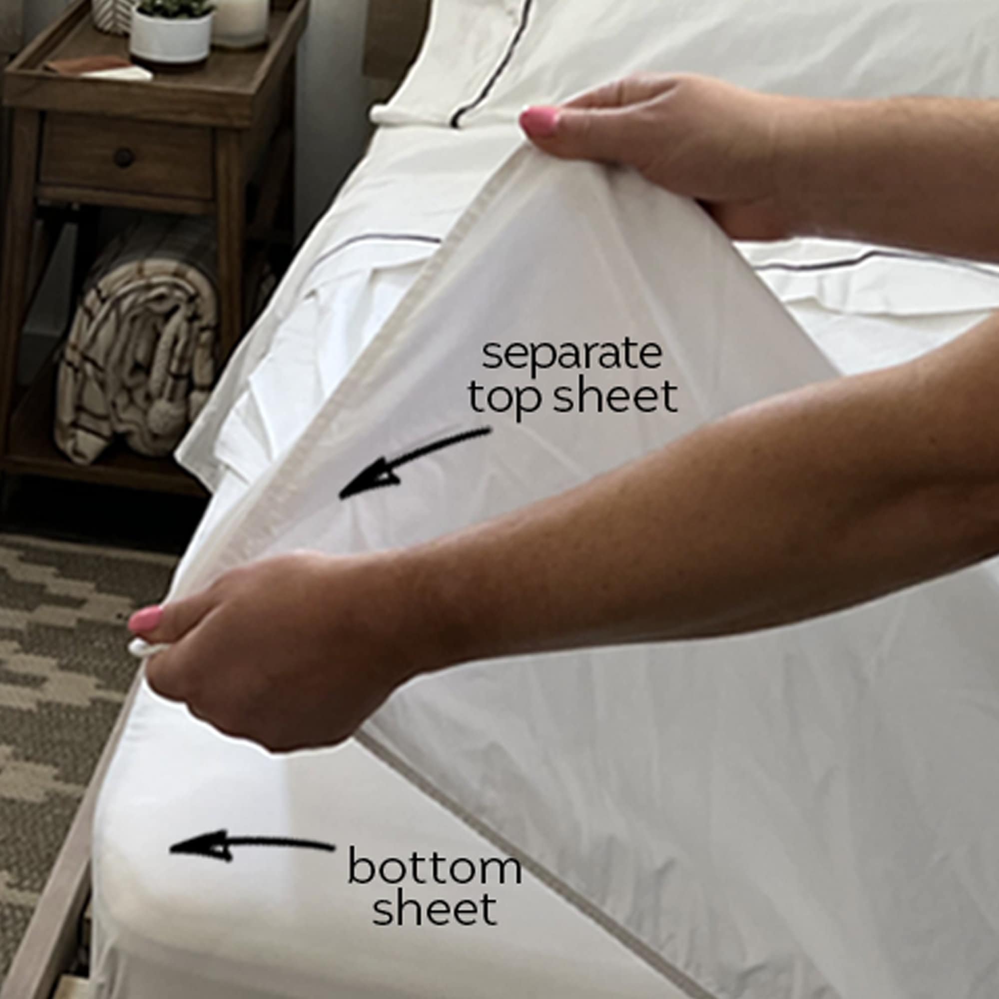 Toesty Sheets NO TUCK fitted top sheet sets by Michele Wytas — Kickstarter