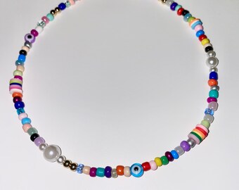 【TWENTYONEAUGUST】PEARL MIX BEAD CHOKER▲StrayKids着用 22909f00549412c9c948799cfeda36