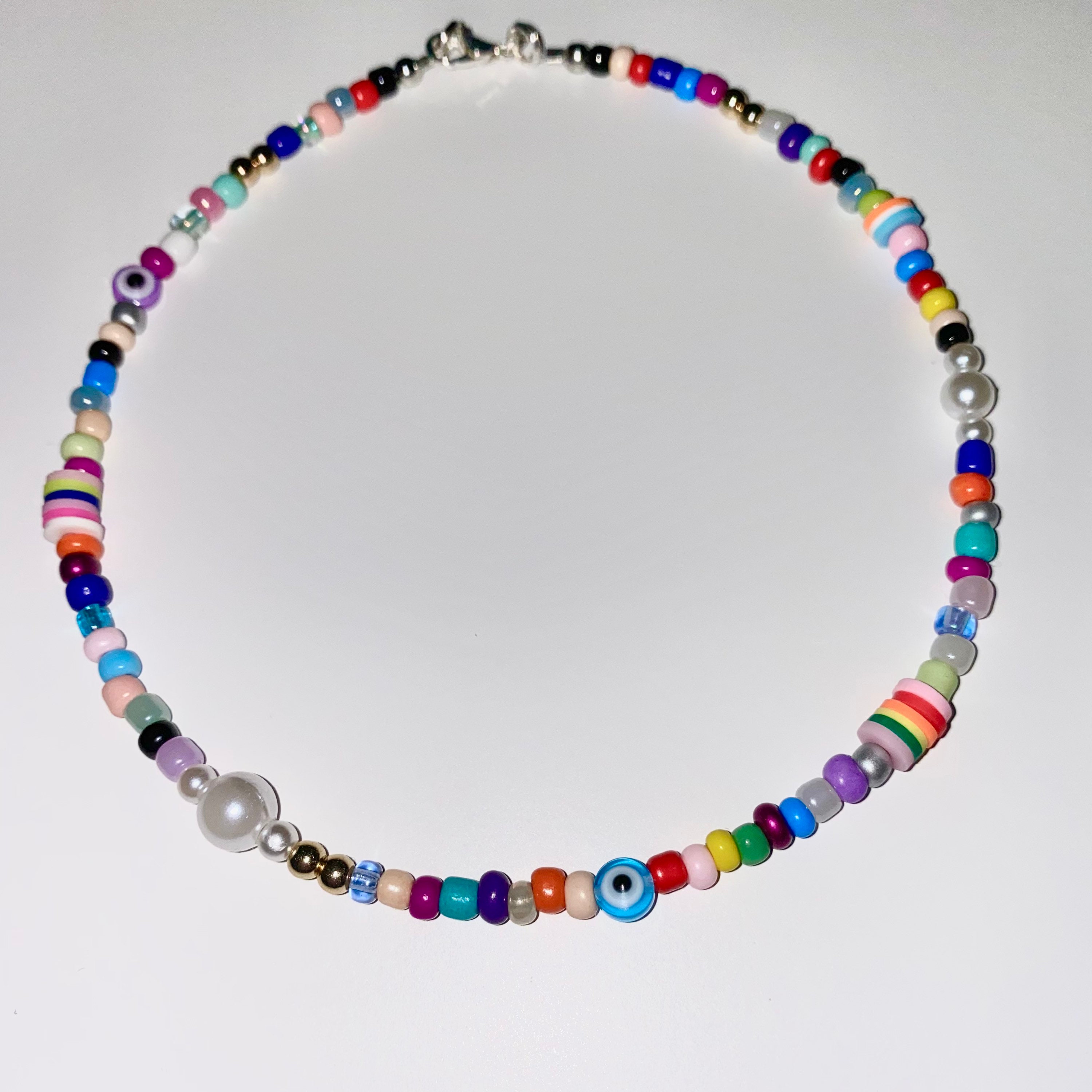 Beaded Choker | Gen Z Necklace| Y2K Jewelry | Rainbow Beads