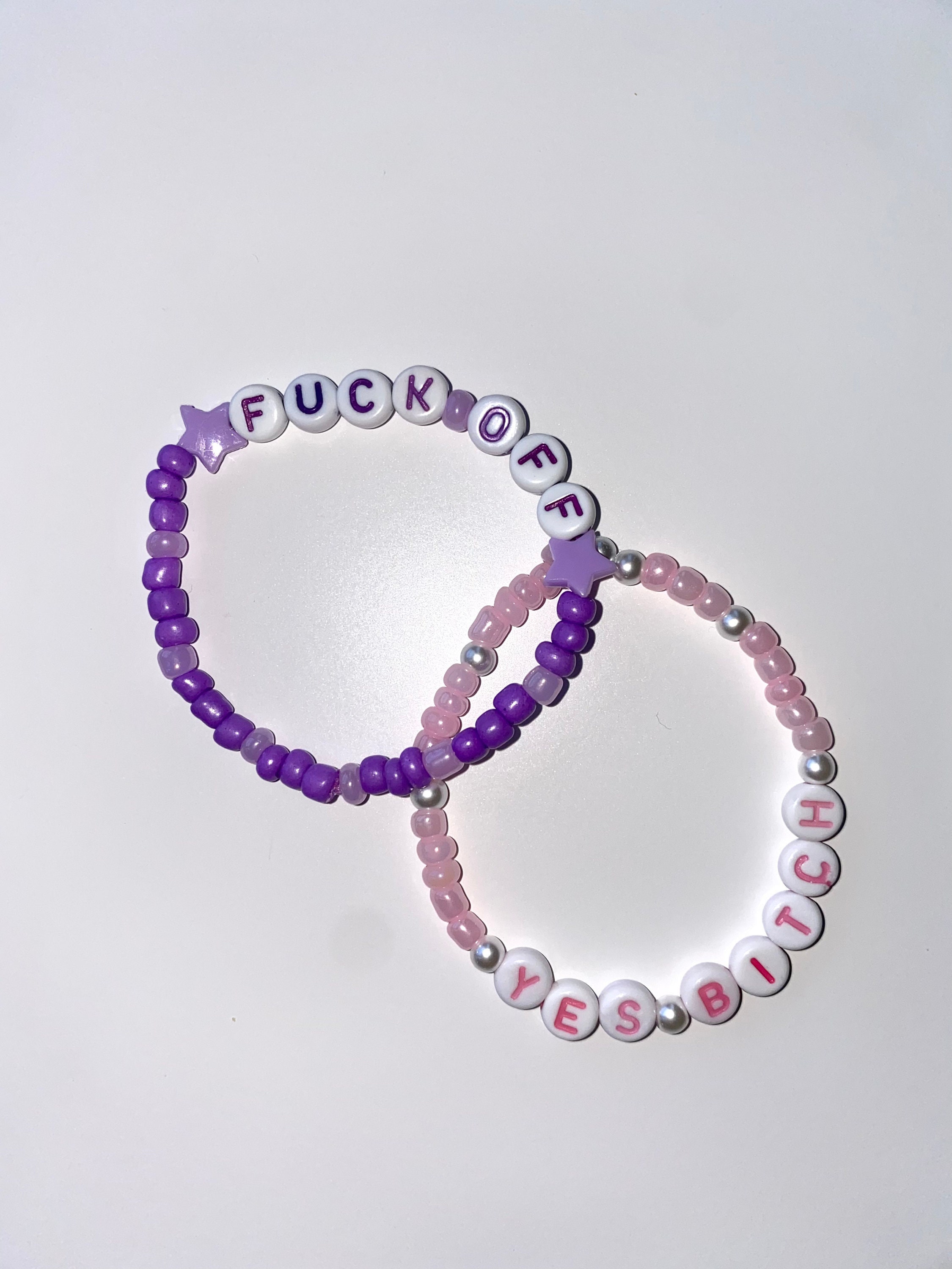 Custom Bead Bracelet Personalized Bracelet Y2k 90s Etsy UK