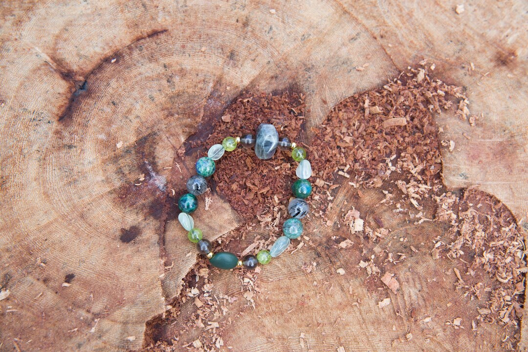 RABBIT (zodiac Animal)-five Elements Crystal Bracelet. Labradorite ...