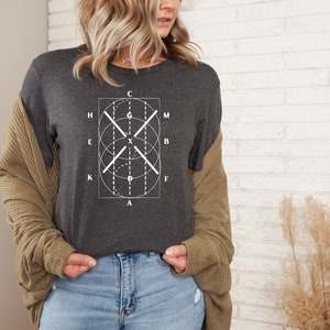 Horse Shirt: Funny Dressage Pattern Equestrian Shirt, Perfect Horse Gift for Dressage Riders, Dressage T Shirt, Dressage Gift Equestrian Tee