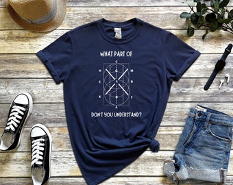 Horse Shirt: Funny Dressage Pattern Equestrian Shirt, Perfect Horse Gift for Dressage Riders, Gildan 64000 Softstyle Unisex T-Shirt