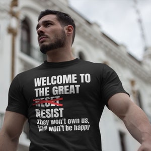 The Great Resist Shirt, Freedom Fighter, Anti New World Order, Anti nwo, Anti-Establishment, Armageddon Corruption, Conspiracy Gifts