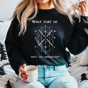 Horse Sweatshirt, Funny Dressage Pattern Equestrian Sweatshirt, Perfect Horse Gift for Dressage Riders Gift, Show Jumping, Dressage gifts