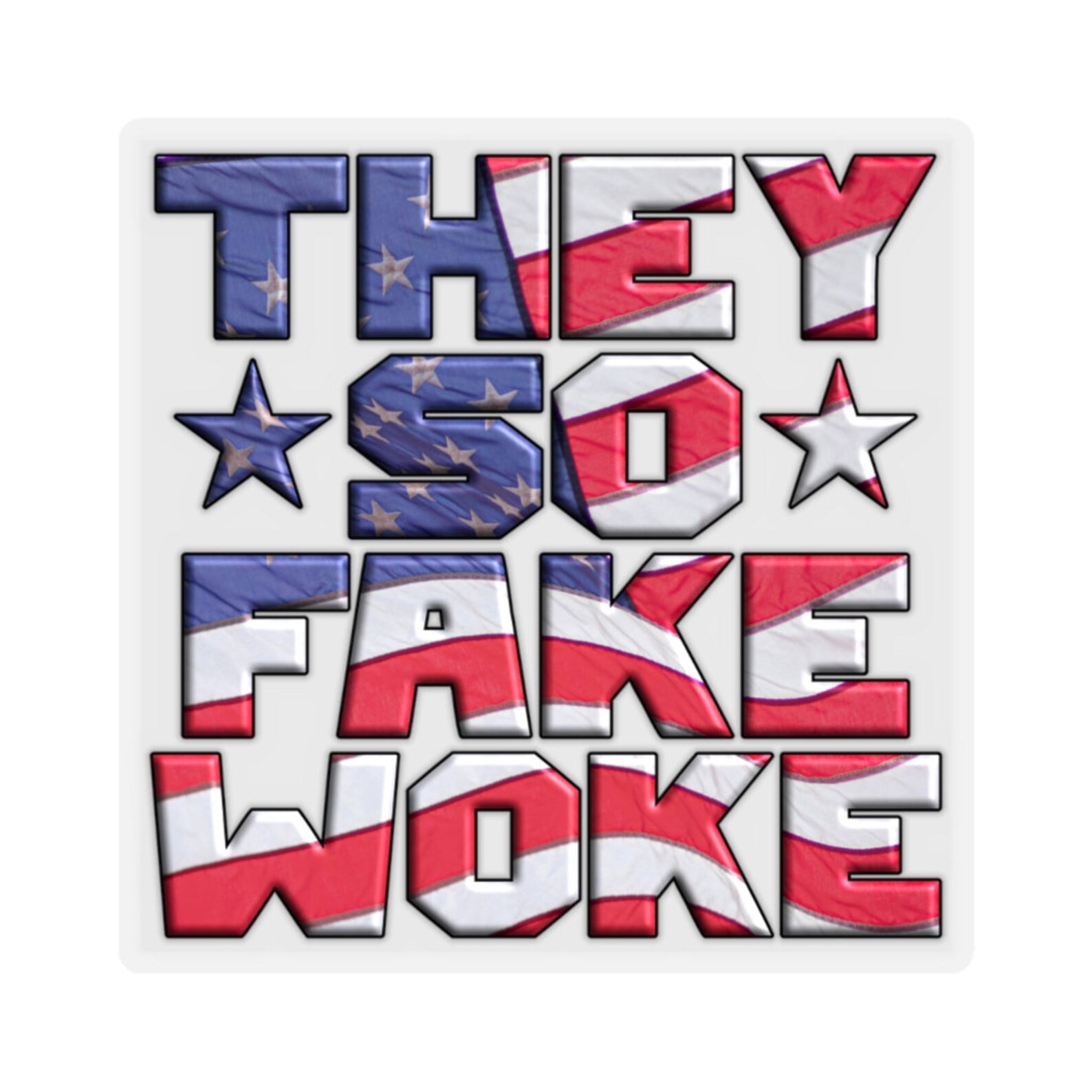 They So Fake Woke Sticker Fake Woke Decal for Tom MacDonald Etsy