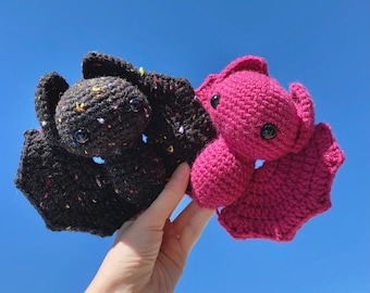 Custom Crochet Bat, Adorable Amigurumi, Many Color Options, A Handmade Made To Order Product, Halloween Decoration