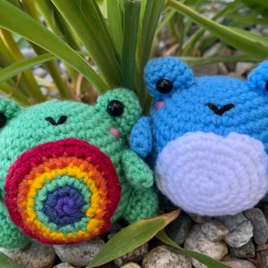 Custom Crochet Frogs, LGBTQ Pride, Gay, Amigurumi, Handmade, Made to Order
