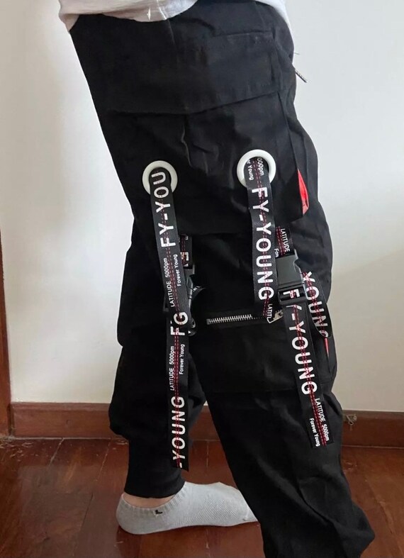 Pantaloni cargo strap Pantaloni StreetWear Moda StreetWear | Etsy Italia